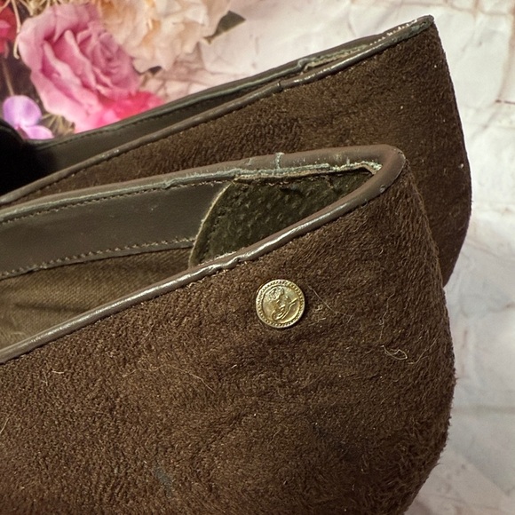 Bass Elegant Brown Suede Women's Loafers - Picture 4 of 8